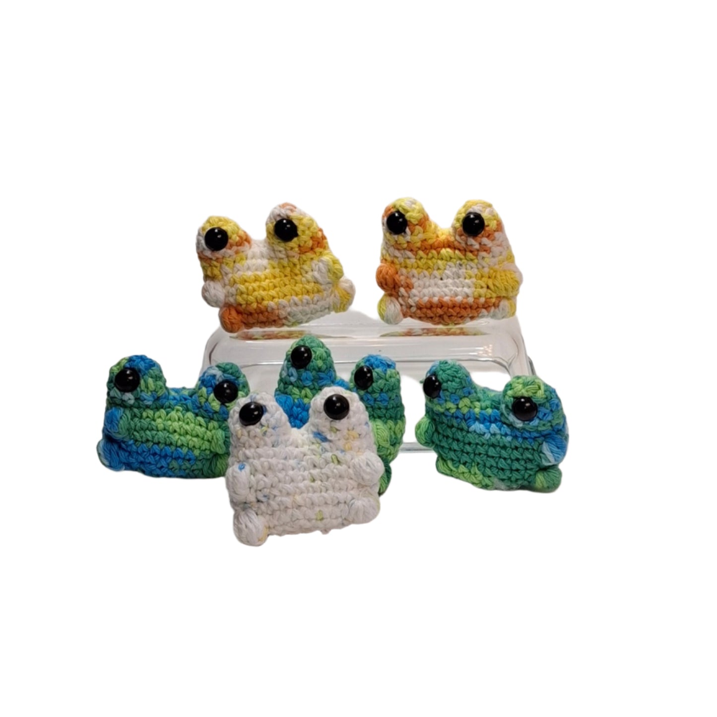 Pocket Frog โ Mini Crochet Frog Plush, Handmade Stuffed Animal Toy, Cute Gift for Kids & Frog Lovers