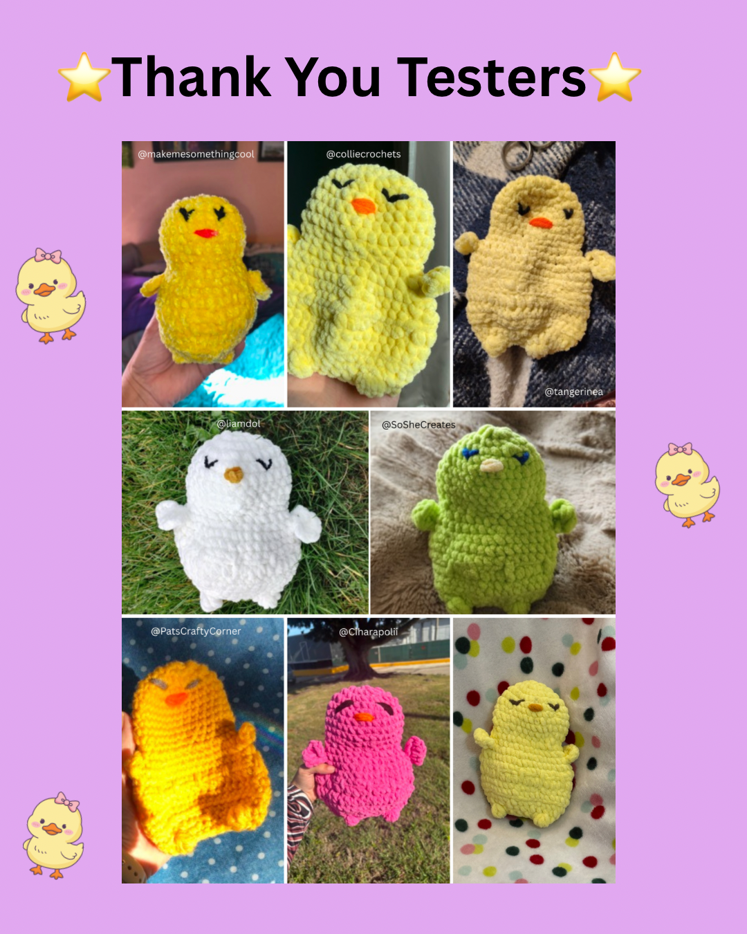 Sleepy Little Loves Fuzzy Chick Lovey Crochet Pattern PDF