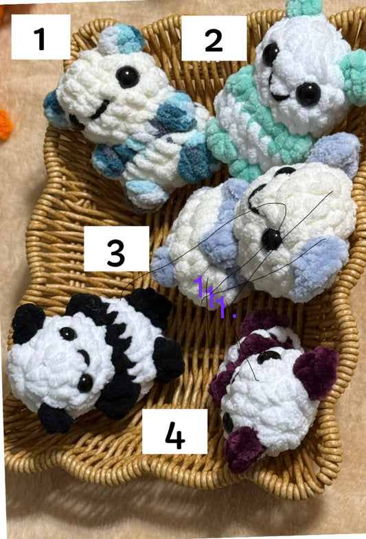 Pocket Pandas Crocheted Plushies