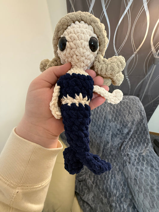 Mermaid Doll Handmade Plush Toy – Soft, Safe & Made for Little Imaginations (Ages 3+)