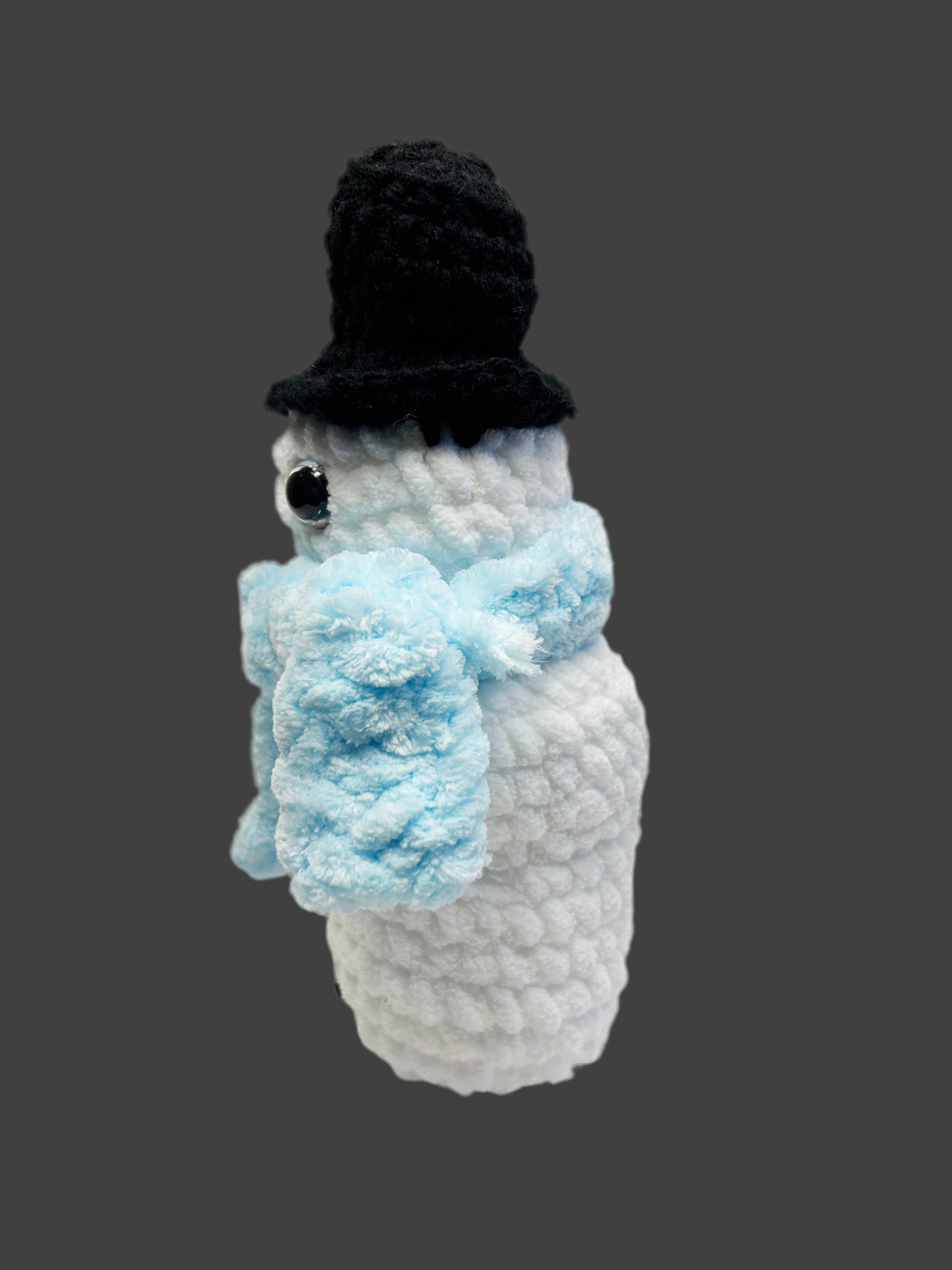 Fancy Standing Snowman With Hat And Scarf