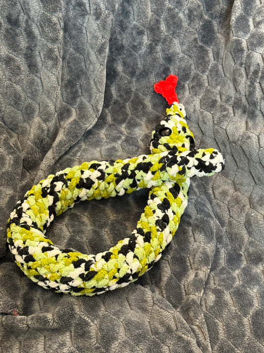 Big Soft Snake With Forked Tongue