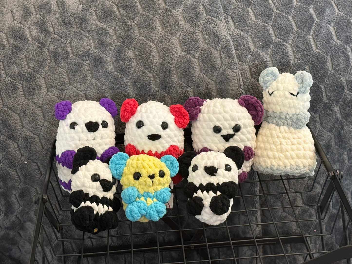 Pocket Pandas Crocheted Plushies