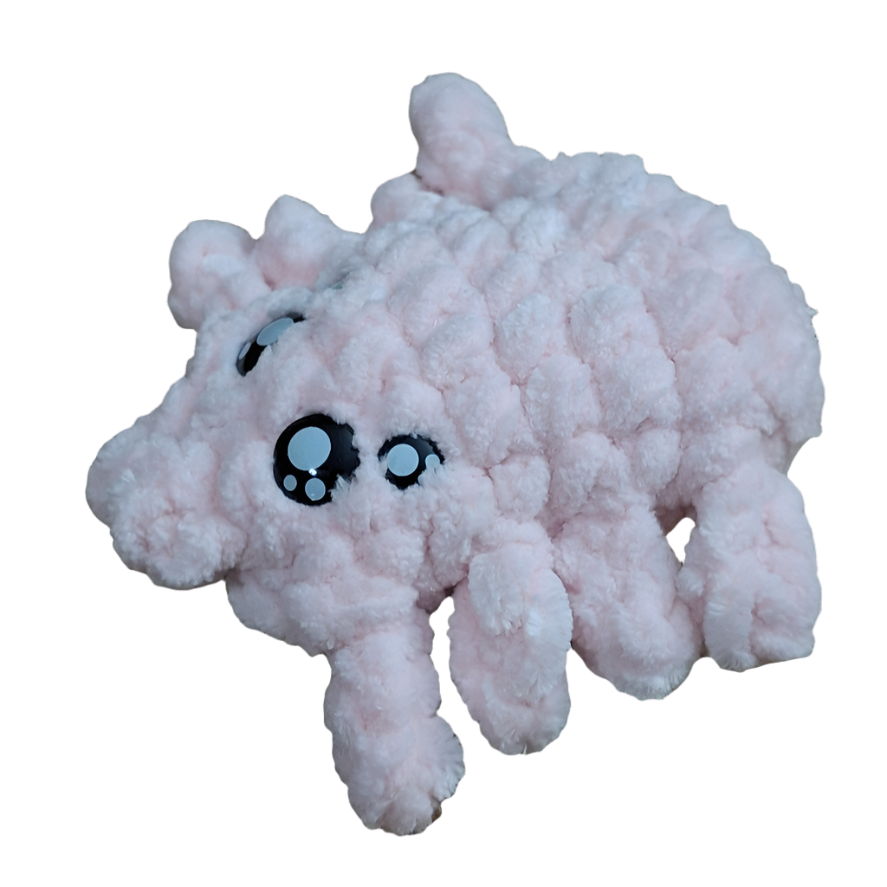 Handmade Jumping Spider Plushie – Soft, Creepy-Cute Toy for Spider Lovers & Gifts