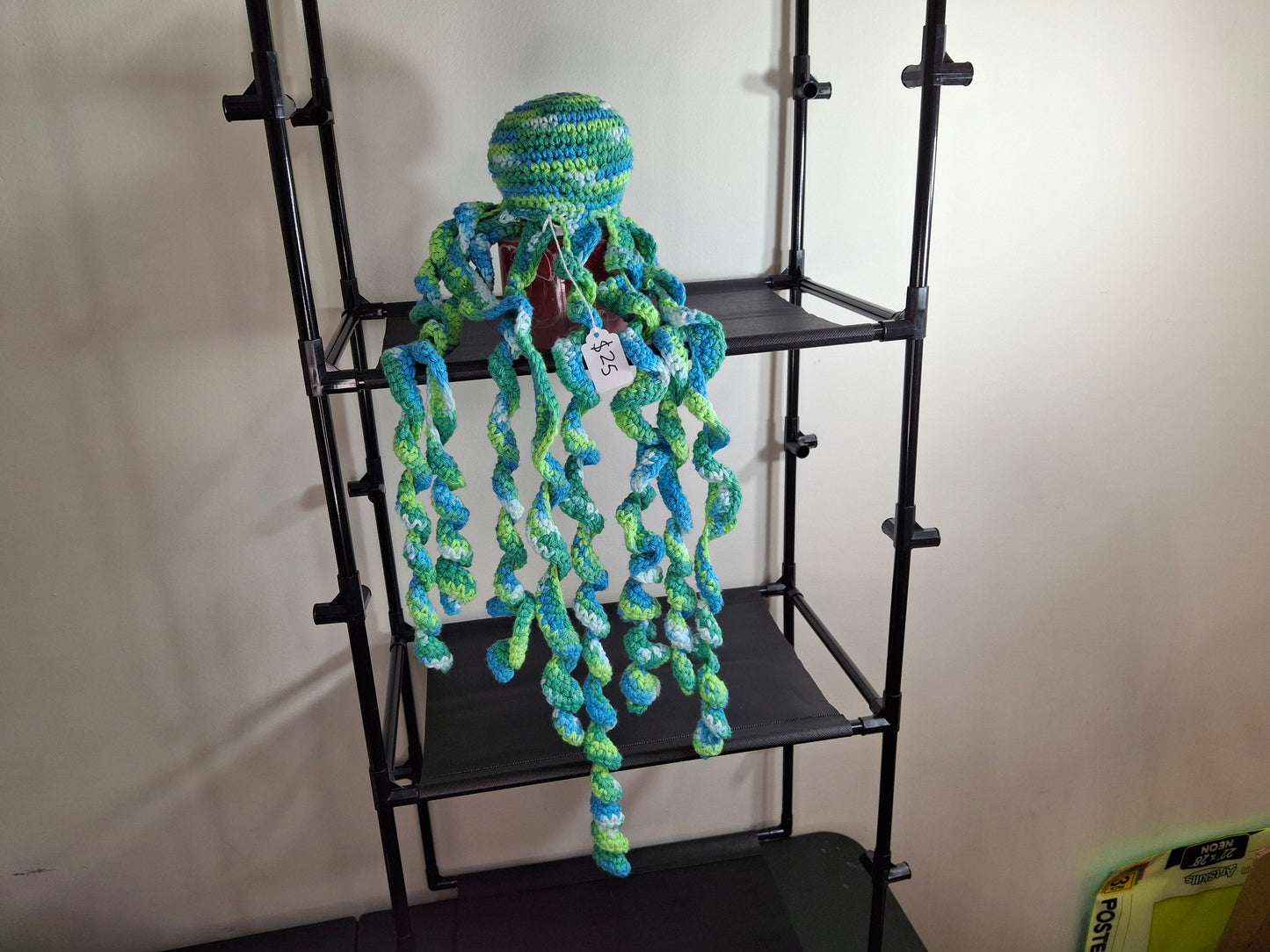 Rainbow Jellyfish Plushie – Colorful Crochet Sea Creature Toy for Ocean Lovers & Gifts