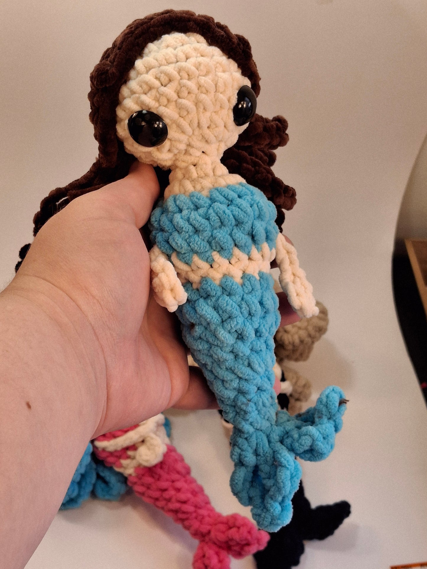 Mermaid Doll Handmade Plush Toy – Soft, Safe & Made for Little Imaginations (Ages 3+)