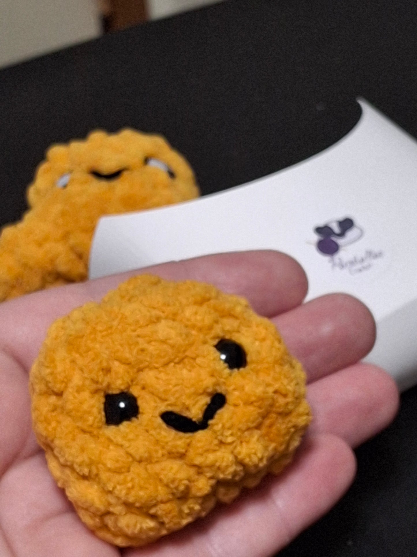 4 PC Chicken Nuggets Crocheted Play Food