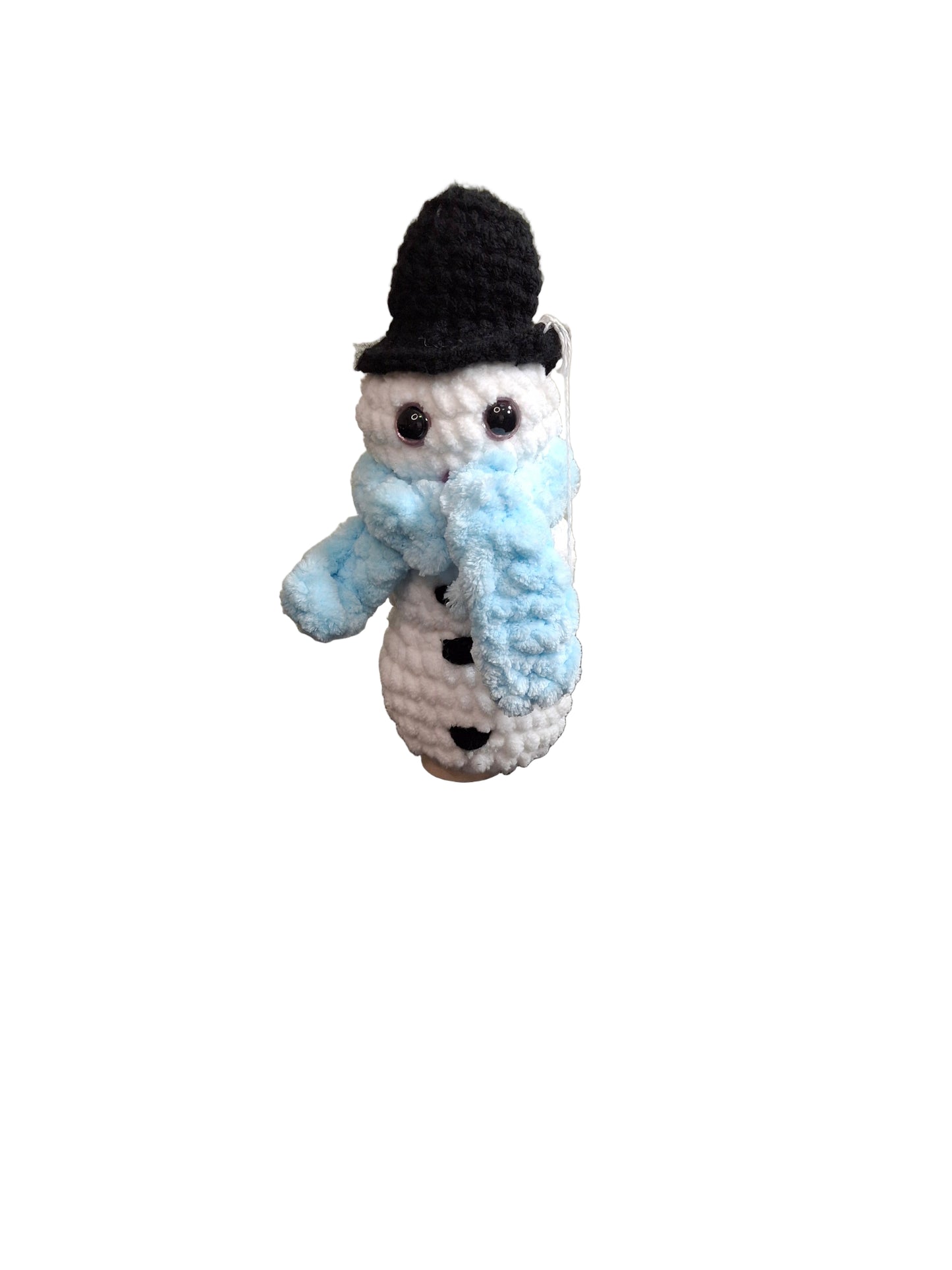 Fancy Standing Snowman With Hat And Scarf