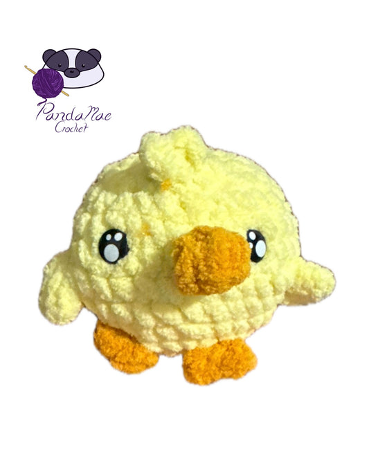 Pip the Puffy Chick No-Sew Round Crochet Plush Pattern PDF