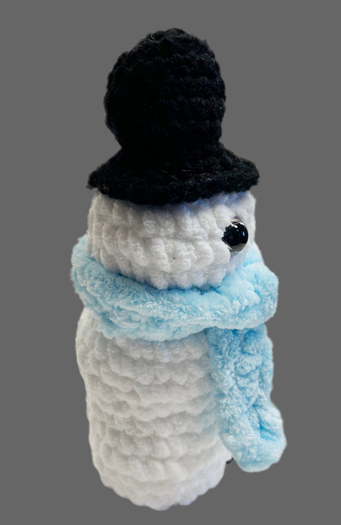 Fancy Standing Snowman With Hat And Scarf