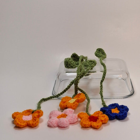 Flower Bookmarks – Cute Crochet Garden Page Markers for Books, Journals & Gifts