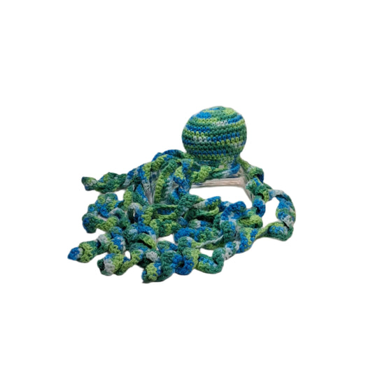 Rainbow Jellyfish Plushie – Colorful Crochet Sea Creature Toy for Ocean Lovers & Gifts