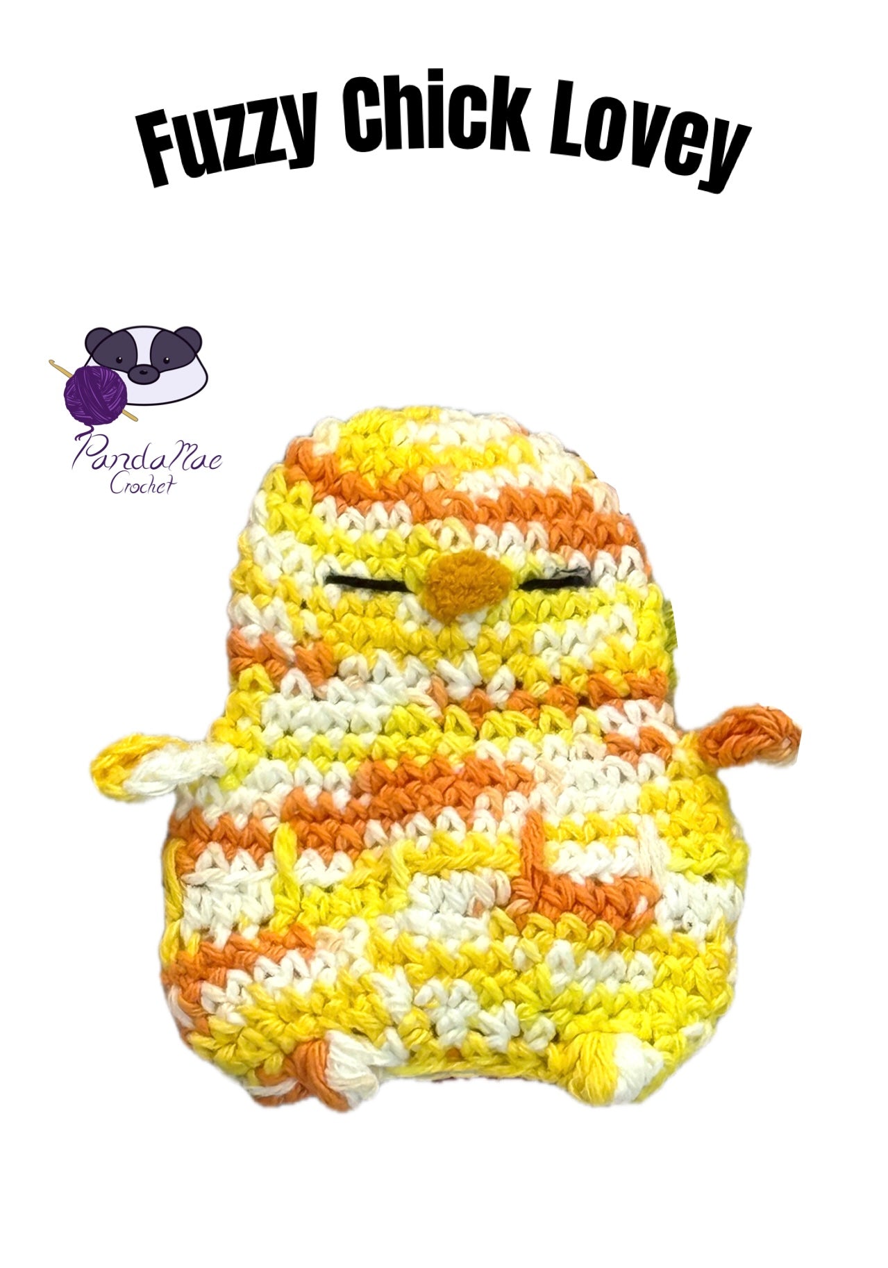 Sleepy Little Loves Fuzzy Chick Lovey Crochet Pattern PDF