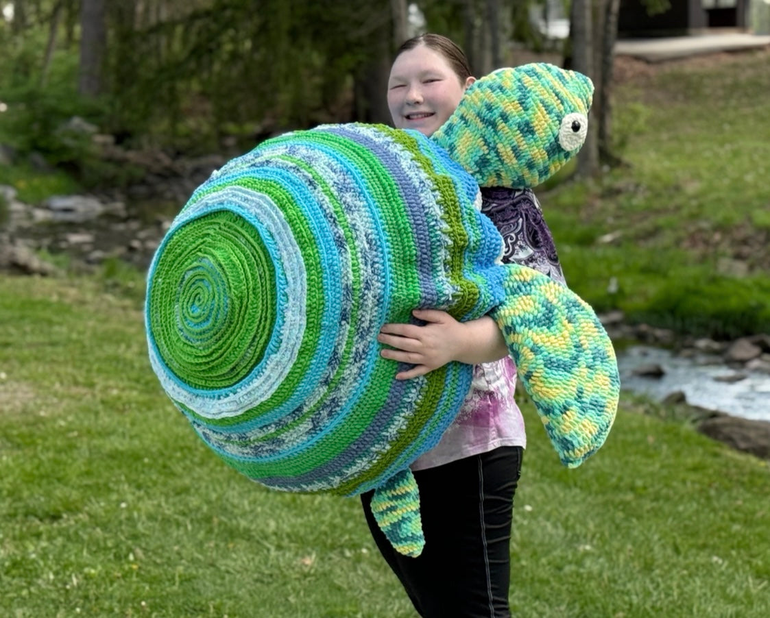 Giant Sea Turtle Soft Sculpture Bean Bag Chair Example Installation