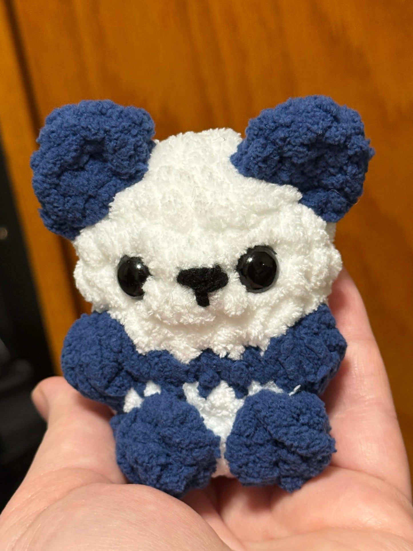 Pocket Panda No-Sew Beginner Crochet Pattern (PDF)