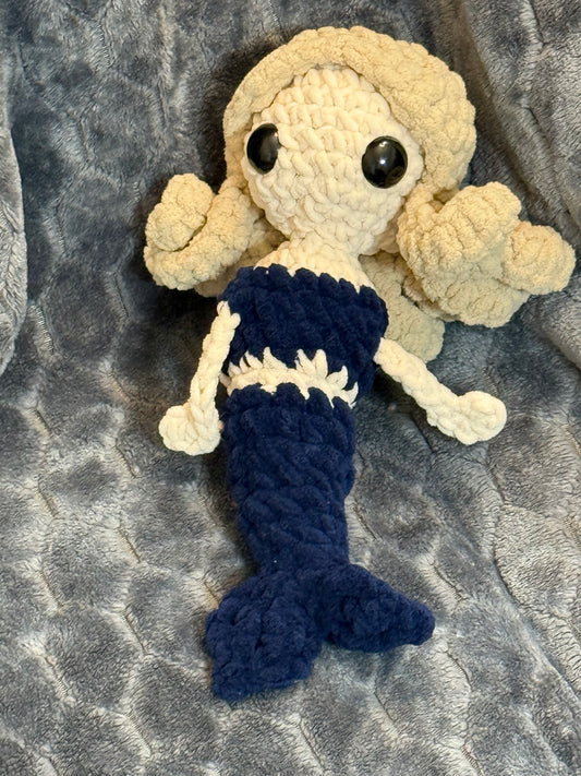 Mermaid Doll Handmade Plush Toy – Soft, Safe & Made for Little Imaginations (Ages 3+)
