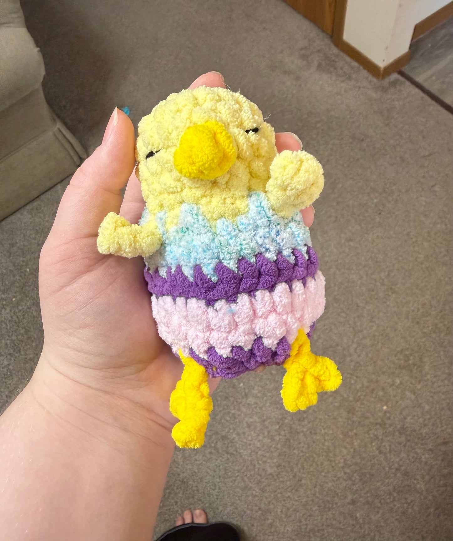 Easter Chick Hatchling: No-Sew Crochet Pattern