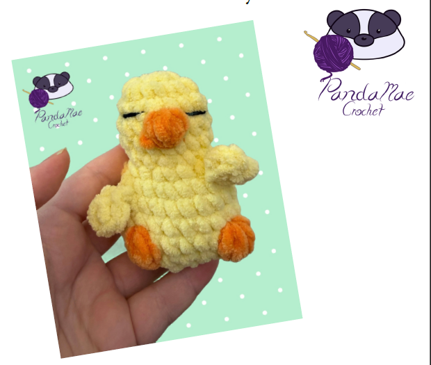 Free Sleepy Little Loves: Mini Fuzzy Chick A Baby-Safe No-Sew Crochet Pattern