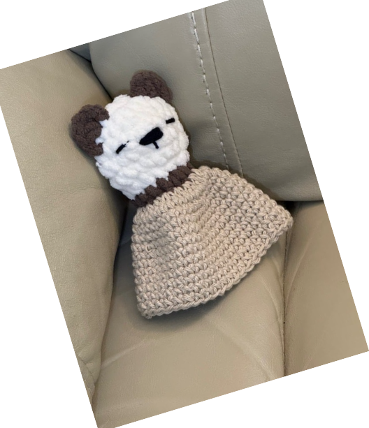 Free Sleepy Little Loves Mini Panda Lovey Crochet Pattern