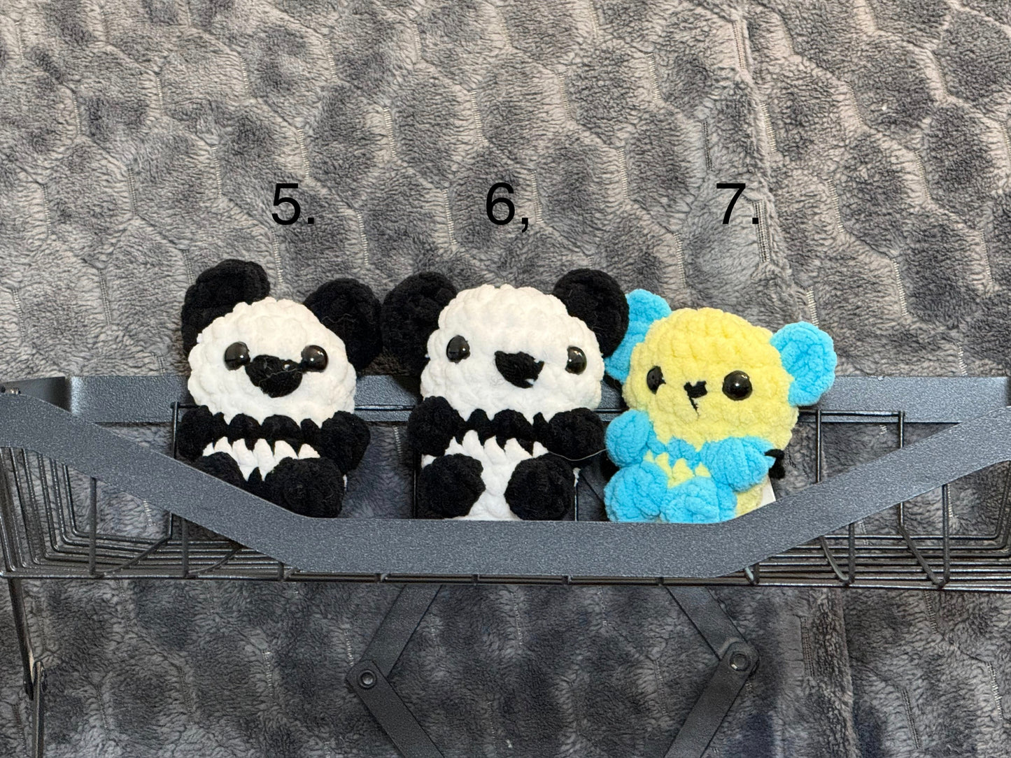 Pocket Pandas Crocheted Plushies