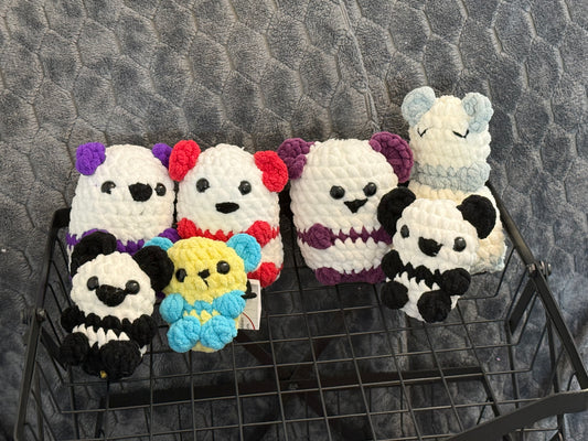 Pocket Pandas Crocheted Plushies