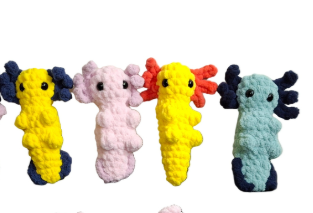 Easy Axolotl Crochet Pattern Beginner No-Sew Amigurumi Plush By PandaMae
