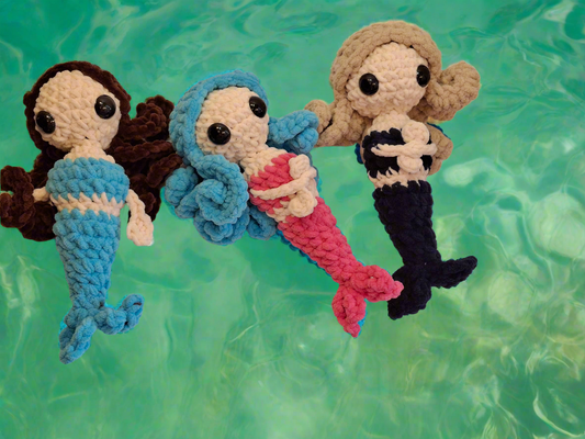 Mermaid Doll Handmade Plush Toy – Soft, Safe & Made for Little Imaginations (Ages 3+)