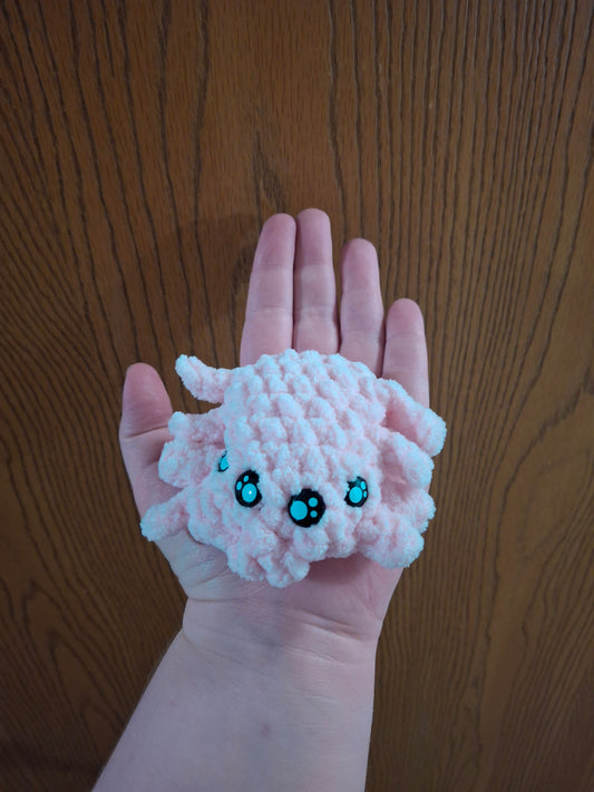 Handmade Jumping Spider Plushie – Soft, Creepy-Cute Toy for Spider Lovers & Gifts