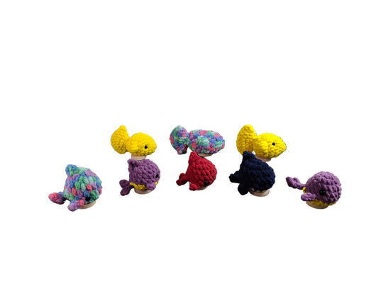 Pocket Sharks, Whales, and Goldfish Plushies Stuffed Animal Pets