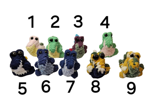 🐊 Mini Gators – Handmade Plush Alligator Toy