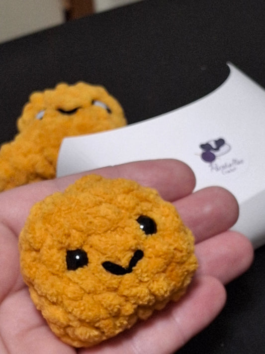 4 PC Chicken Nuggets Crocheted Play Food